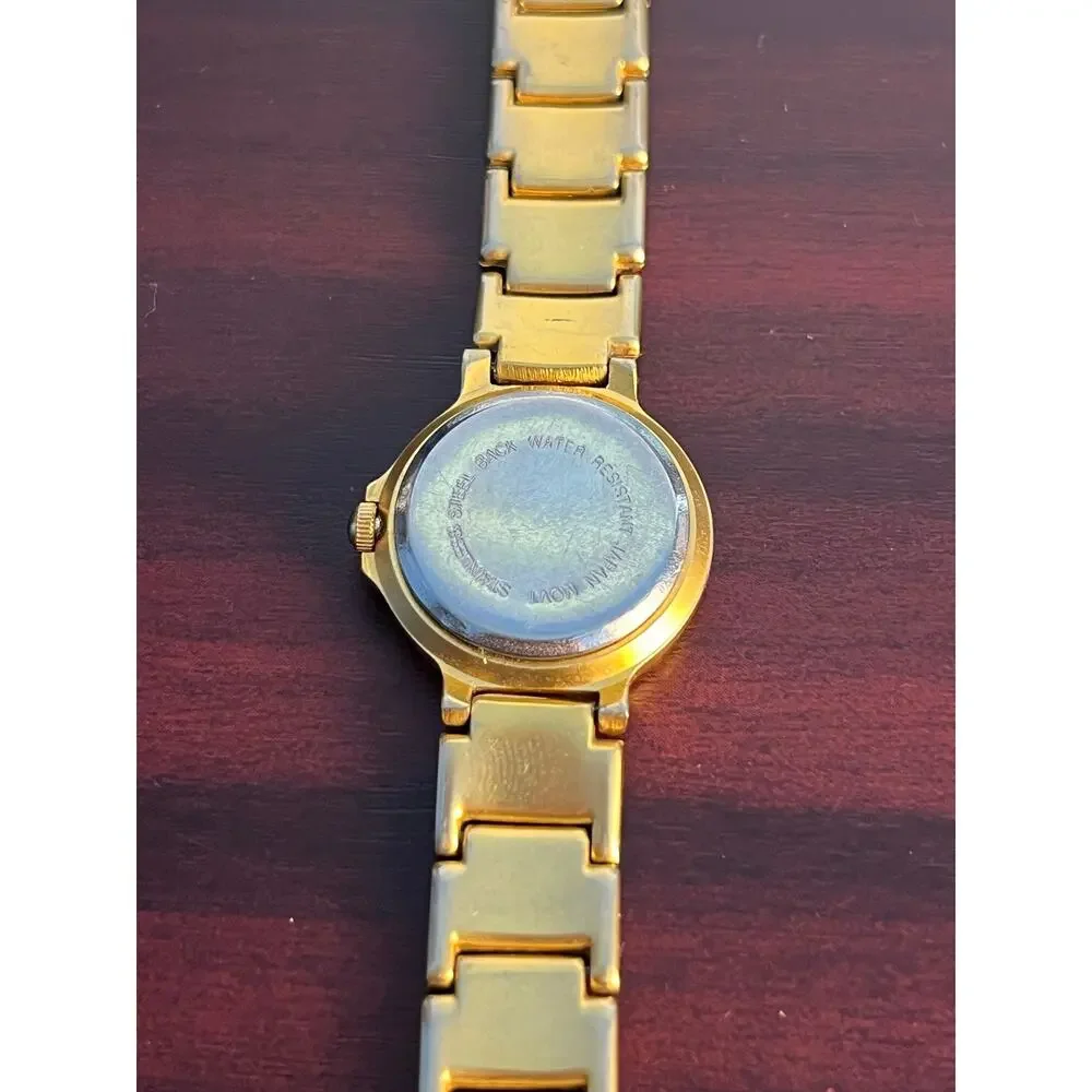 VTG Forever Watch Gold Tone Japan MOVT Not test